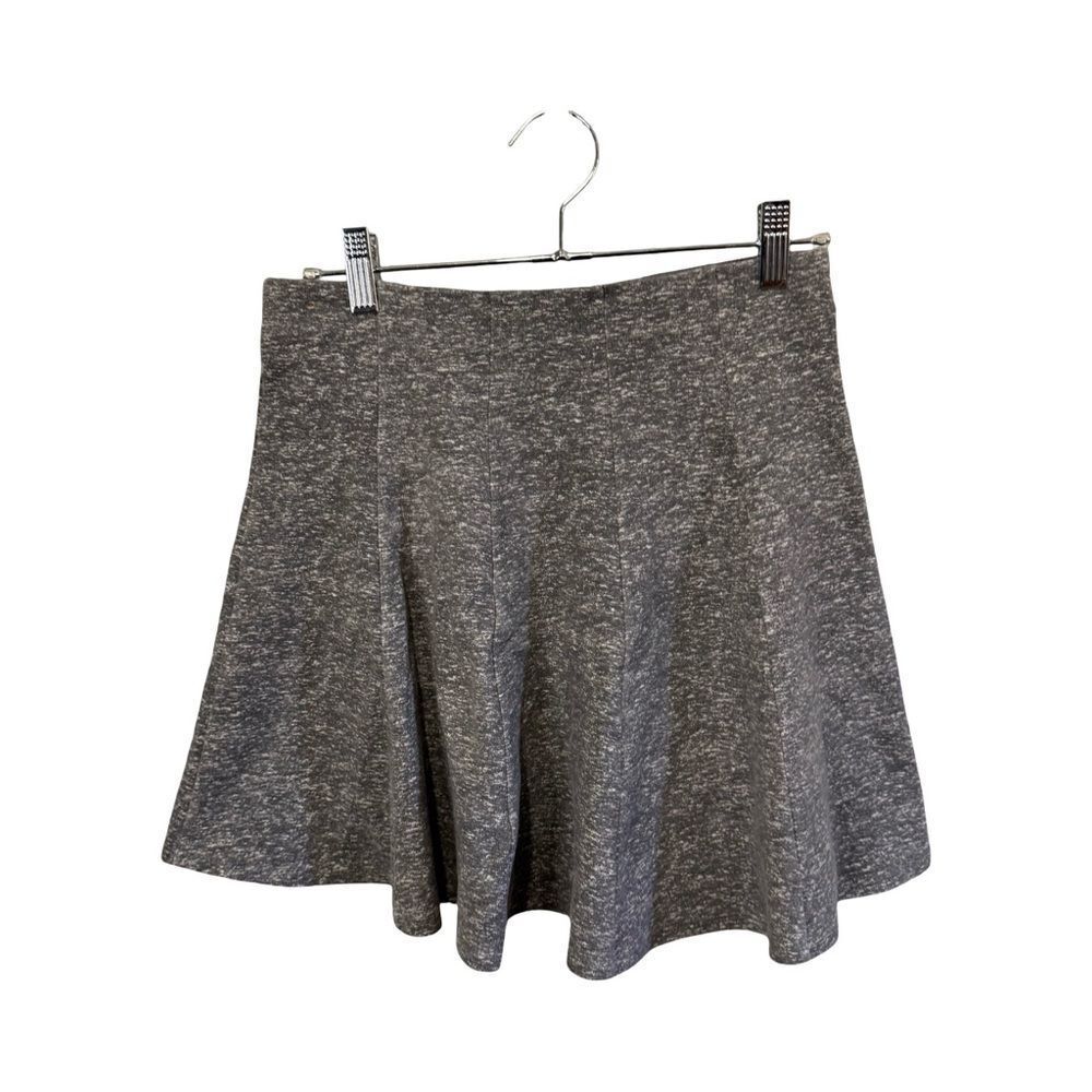 Hollister Gray Knit Flared Mini Skirt